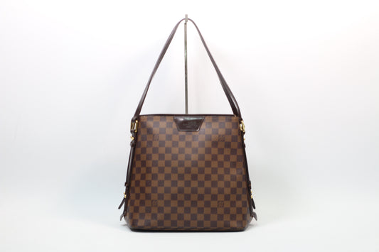 Louis Vuitton Brown PVC Damier Ebene Canvas Cabas Rivington ONE Shoulder Bag N41108