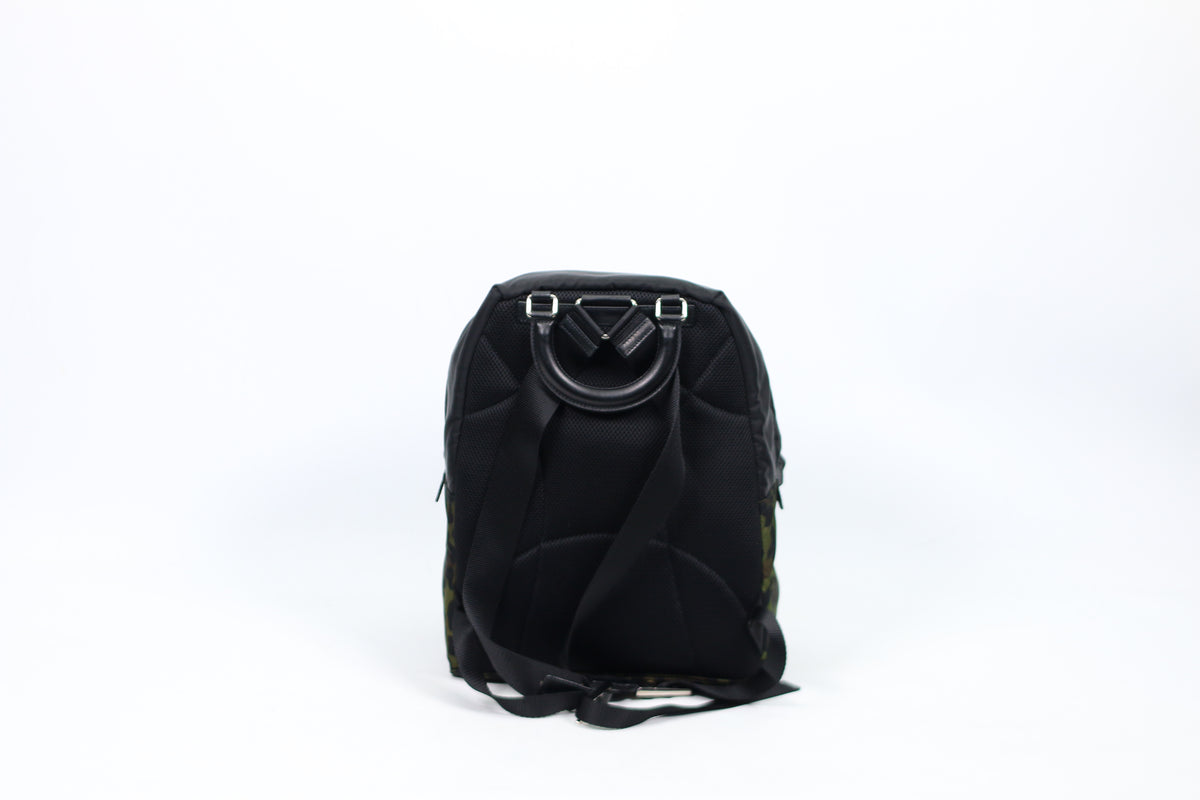 Prada Green Military Tessuto Leopard ONE Backpack 1BZ001
