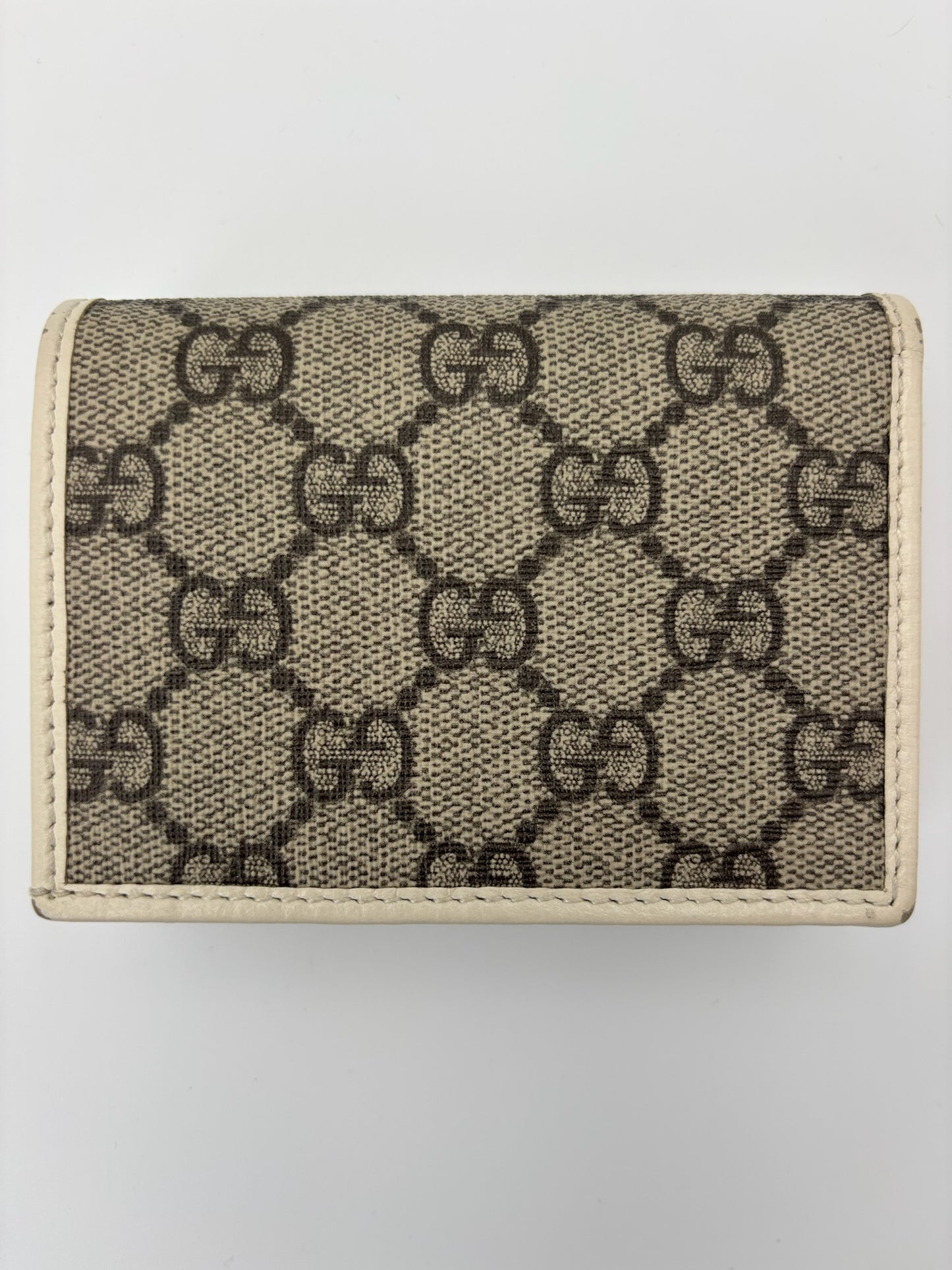 Gucci Horsebit 1955 Card Case Wallet in GG Supreme Canvas