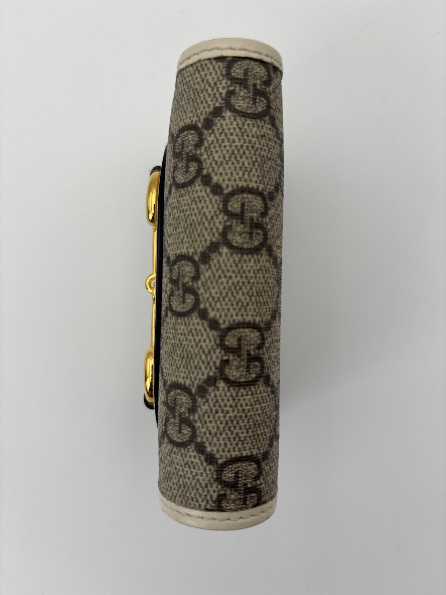 Gucci Horsebit 1955 Card Case Wallet in GG Supreme Canvas