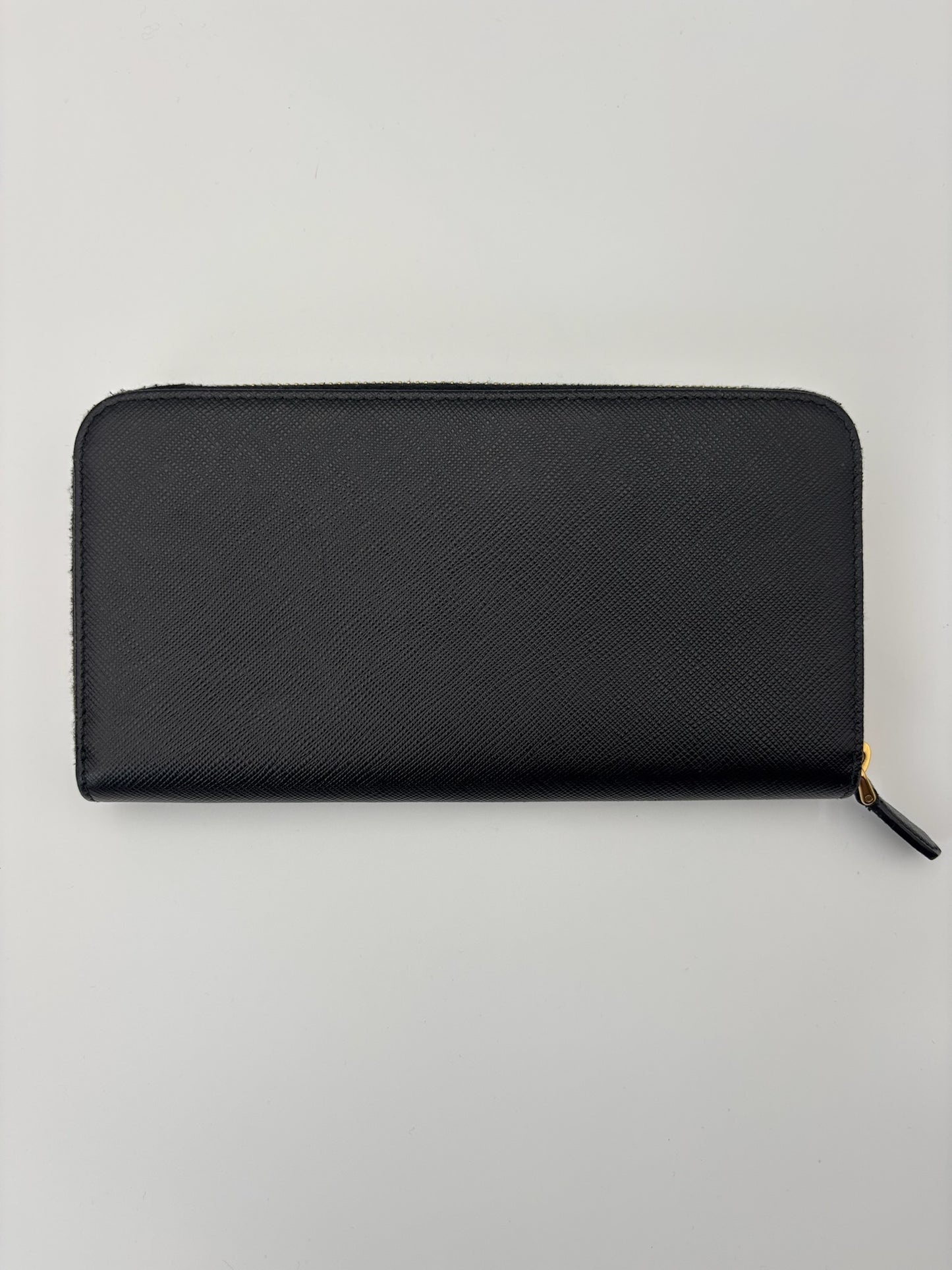 Prada Saffiano Leather Zip-Around Wallet