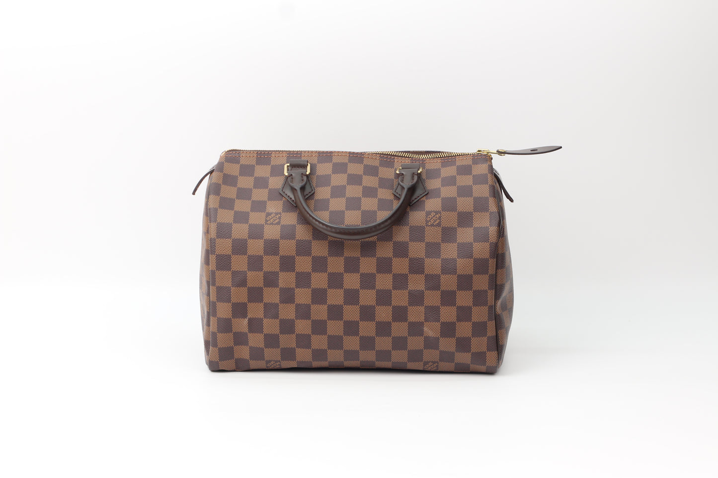 Louis Vuitton PVC Damier Ebene Canvas Speedy 30 Tote Bag N41364 (V1288201HC)