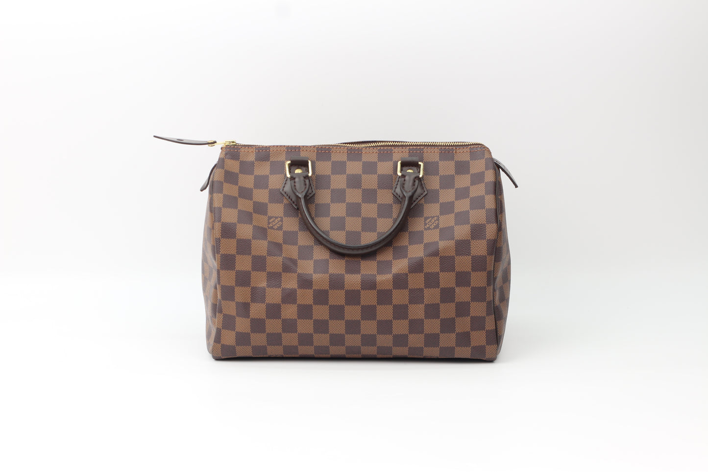 Louis Vuitton PVC Damier Ebene Canvas Speedy 30 Tote Bag N41364 (V1288201HC)