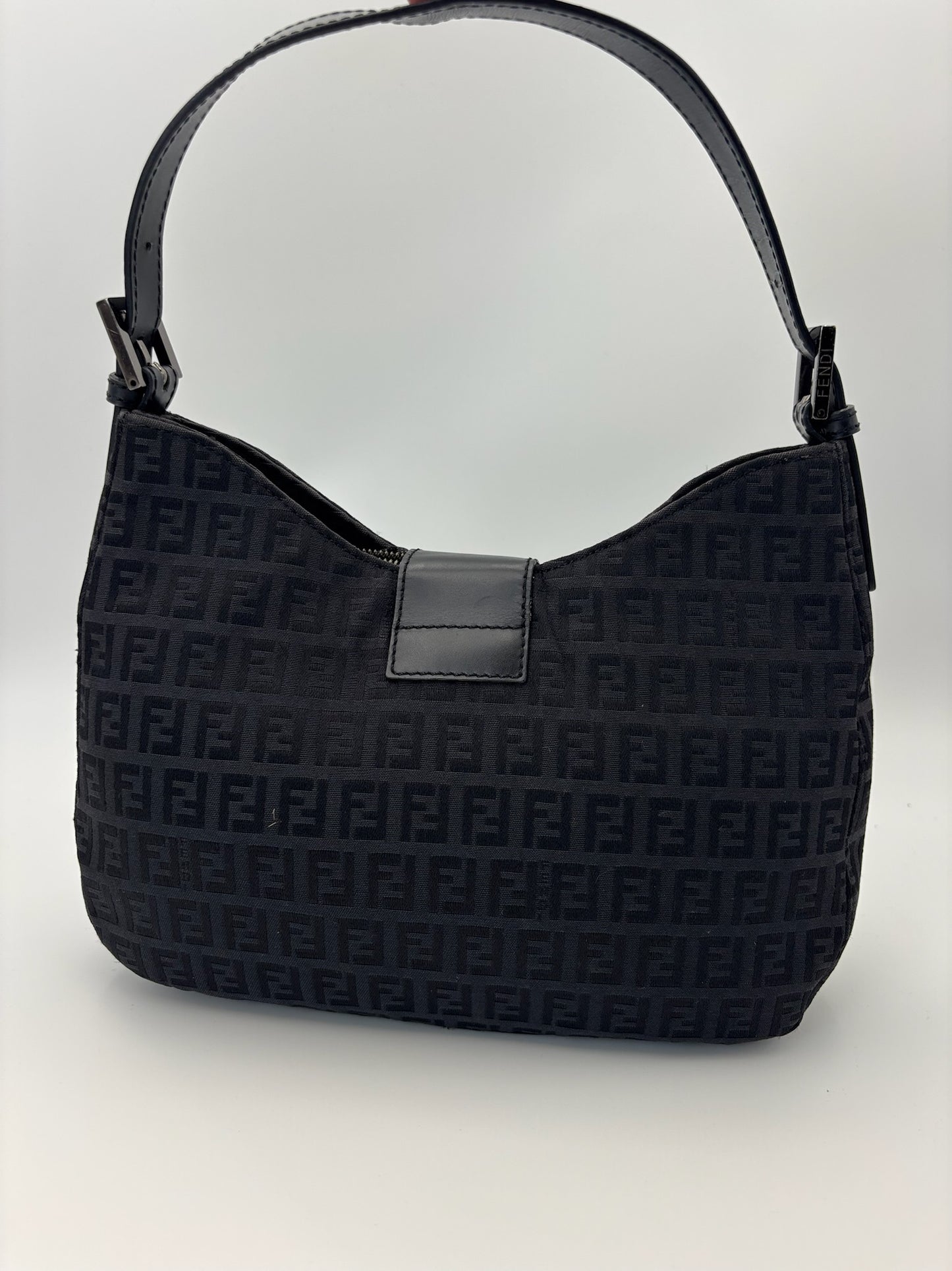 Fendi Zucchino Baguette Shoulder Bag