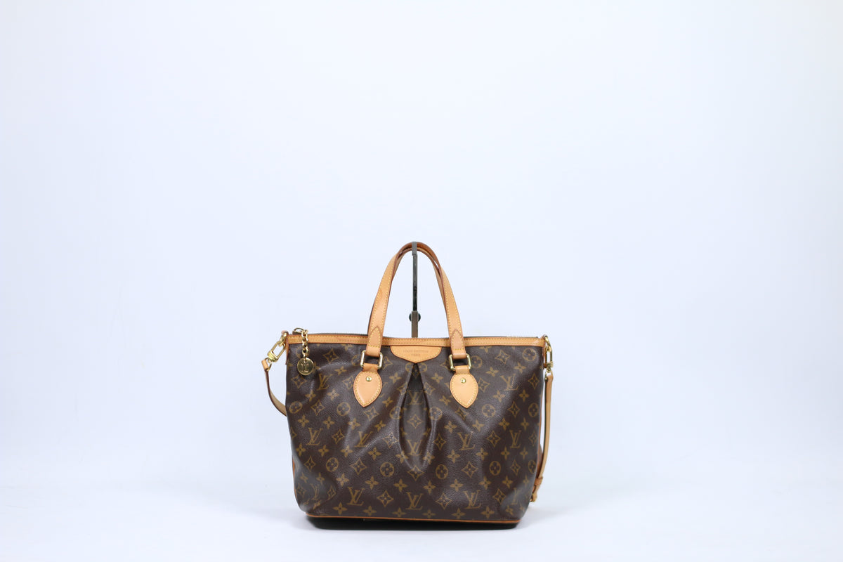 Louis Vuitton Brown PVC Monogram Canvas Palermo PM Shoulder Bag M40145