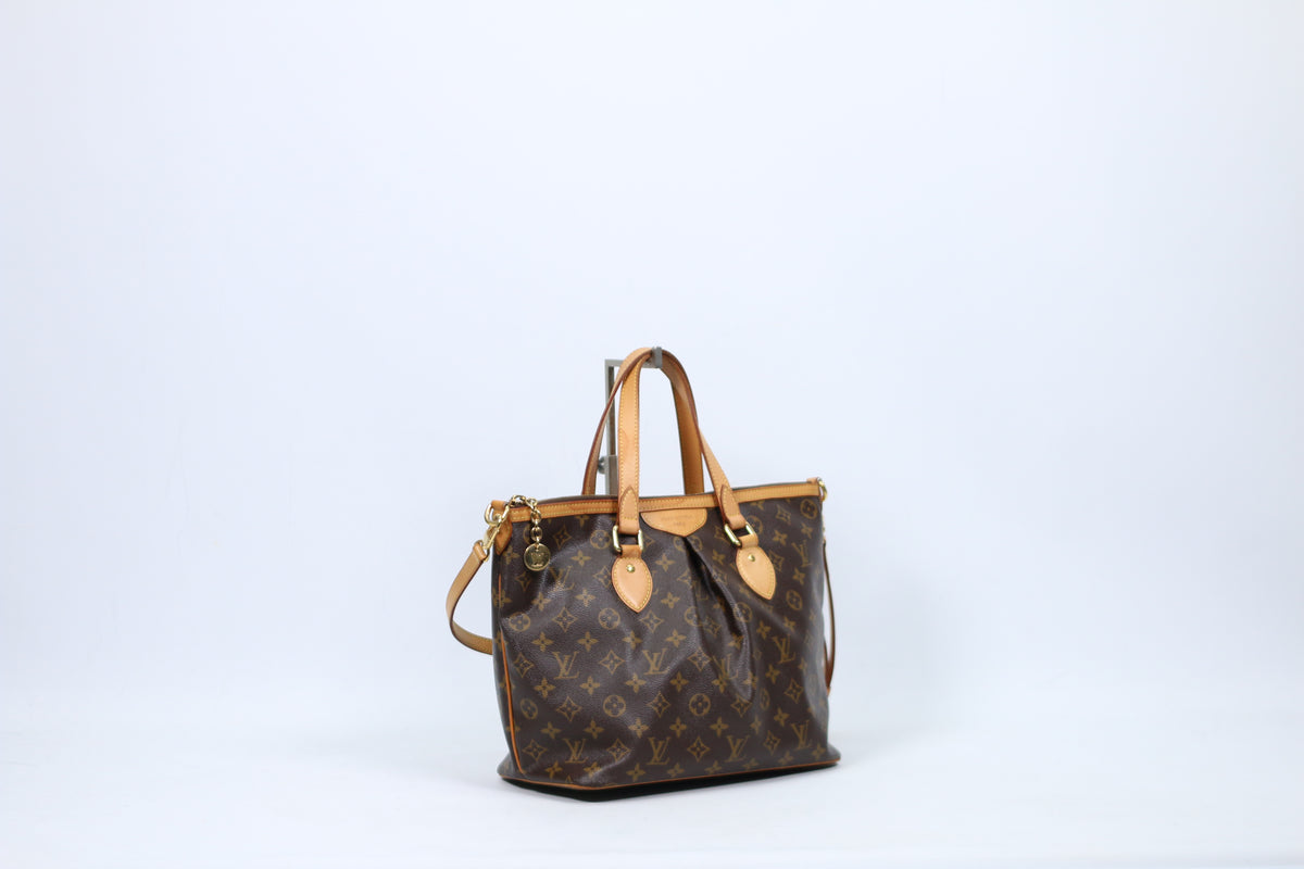Louis Vuitton Brown PVC Monogram Canvas Palermo PM Shoulder Bag M40145