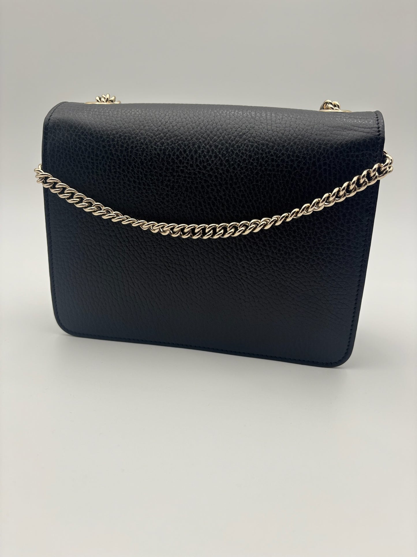 Gucci Interlocking G Leather Shoulder Bag