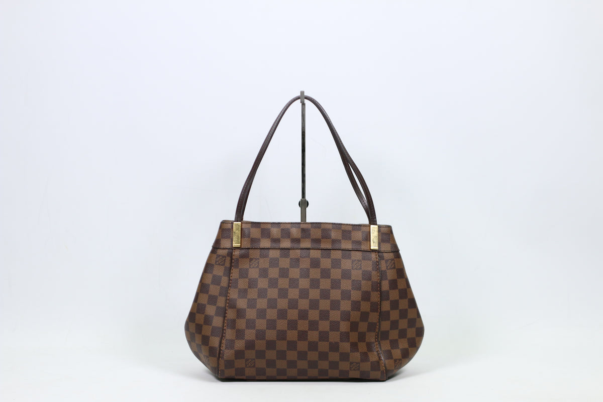 Louis Vuitton Brown PVC Damier Ebene Canvas Marylebone PM Shoulder Bag N41215