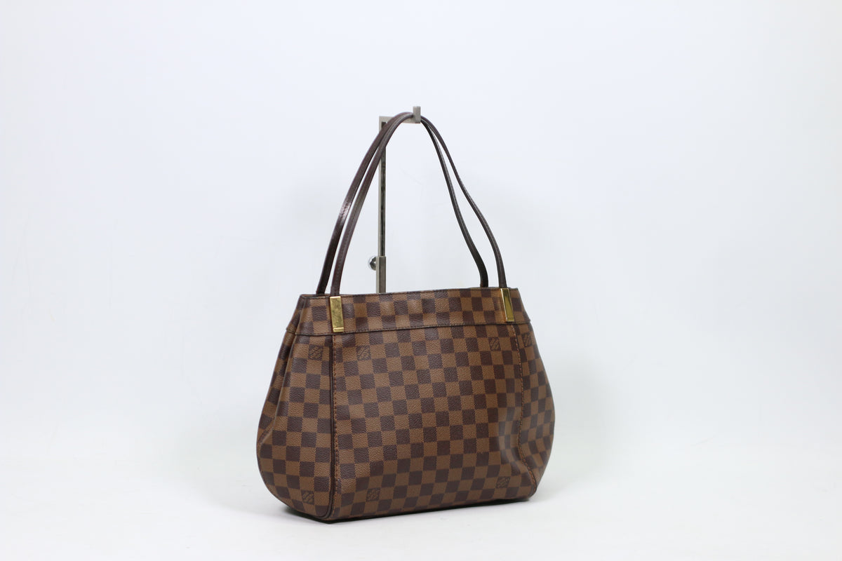 Louis Vuitton Brown PVC Damier Ebene Canvas Marylebone PM Shoulder Bag N41215
