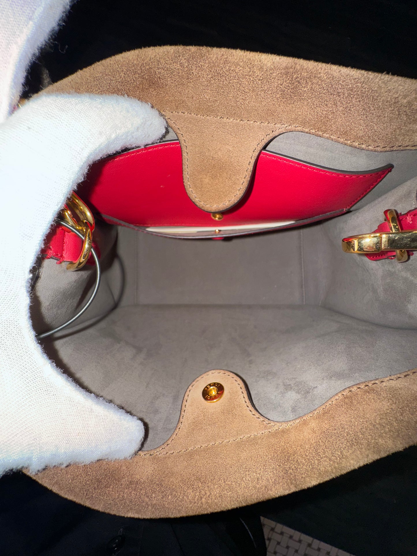 Fendi Flip Leather Handbag