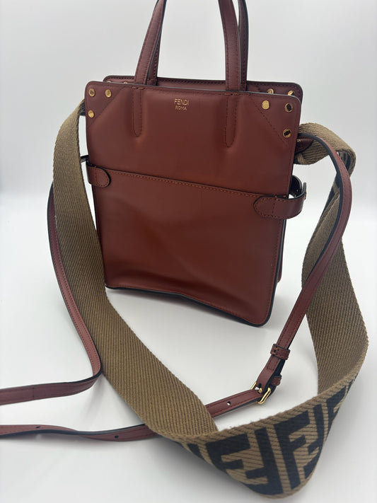 Fendi Vitello Grace Flip Tote