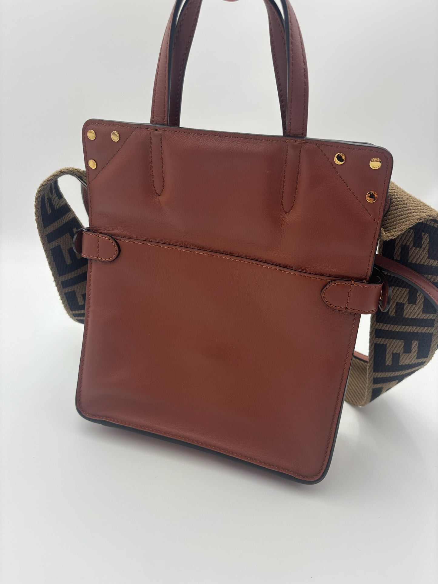 Fendi Vitello Grace Flip Tote