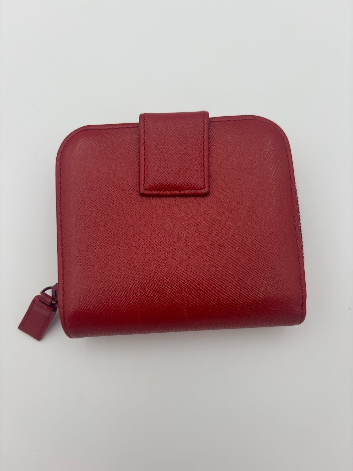 Prada Saffiano Compact Wallet