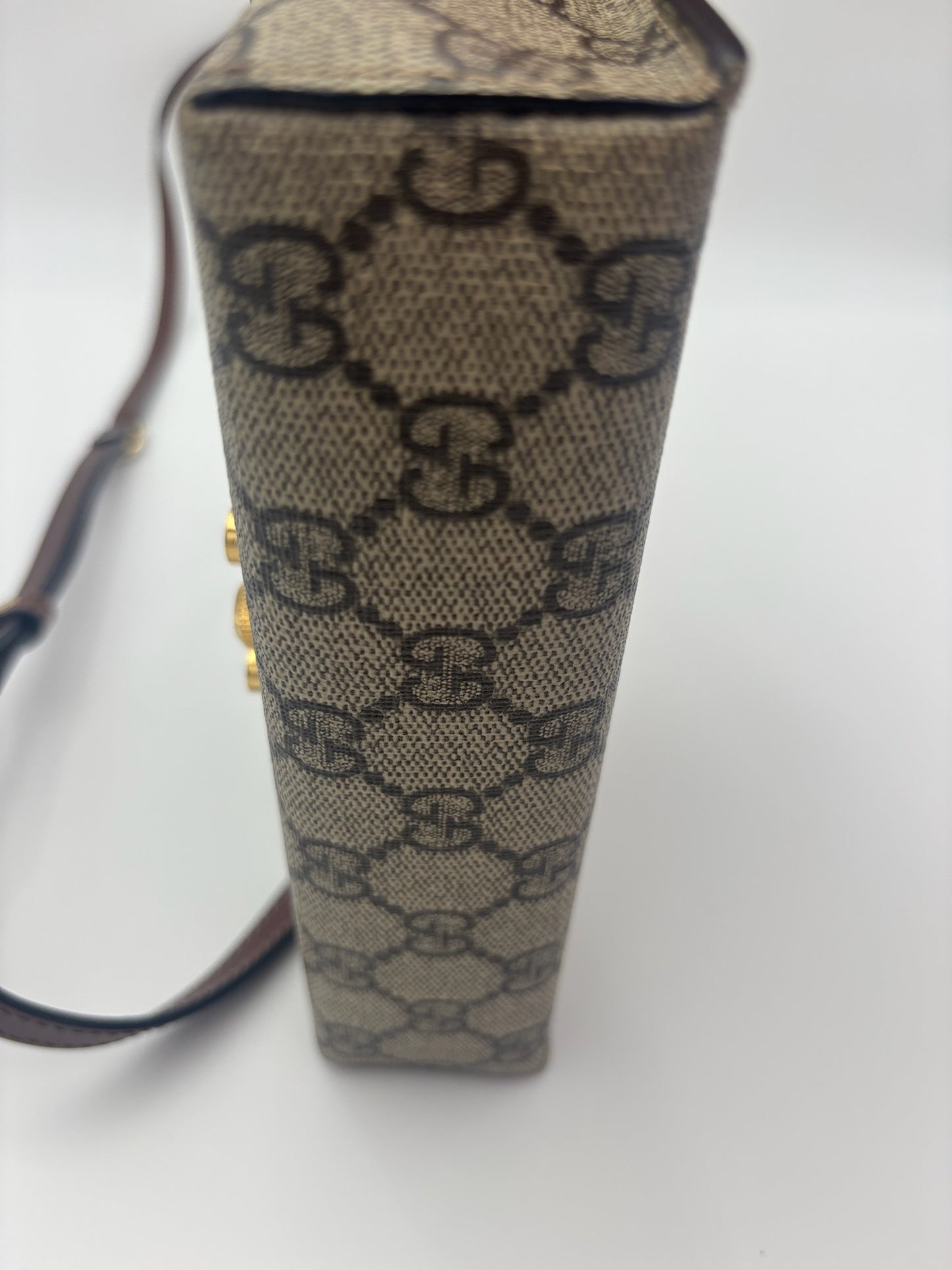 Gucci GG Supreme Mini Padlock Top Handle Bag