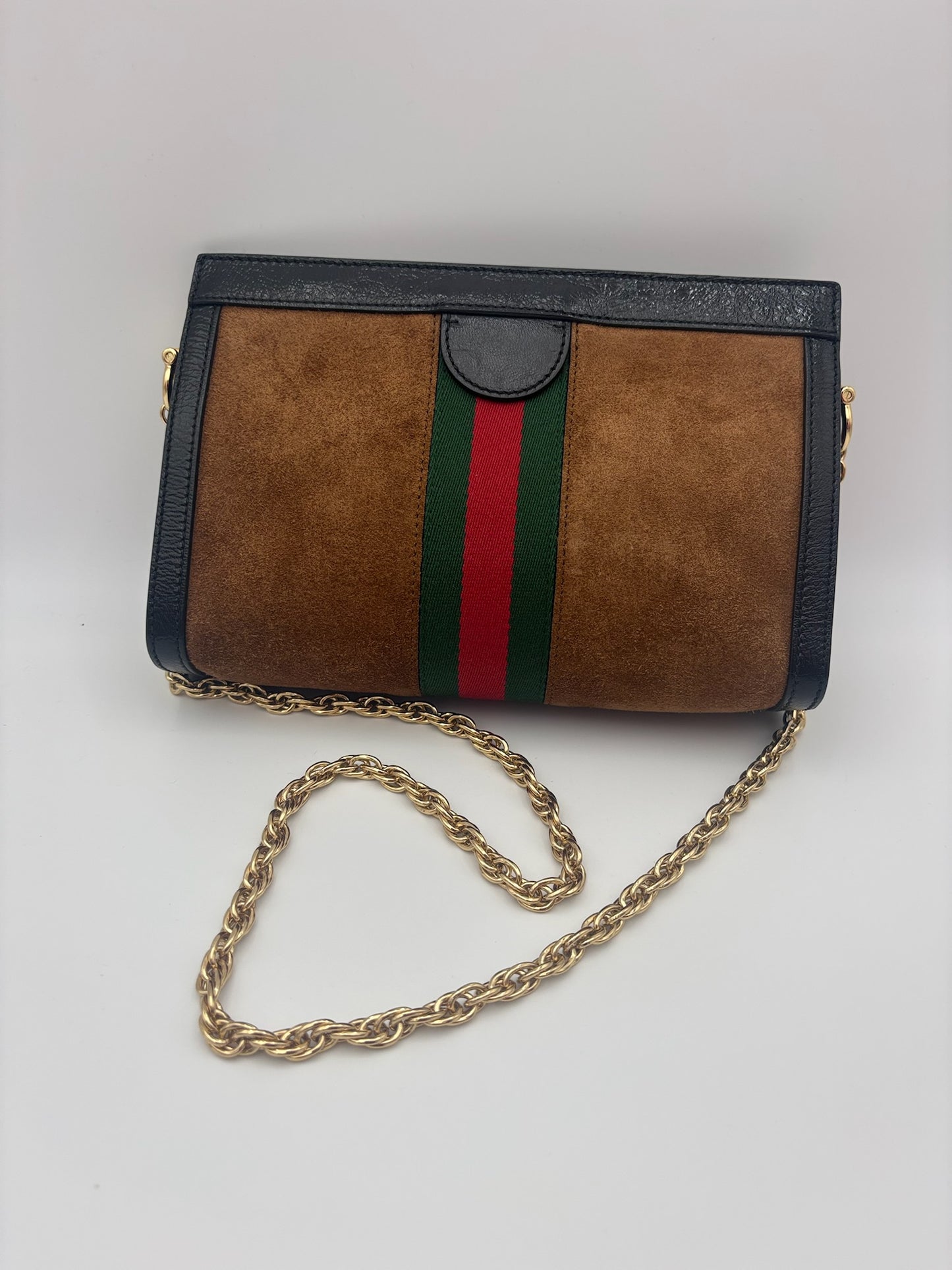 Gucci Ophidia Suede Chain Bag