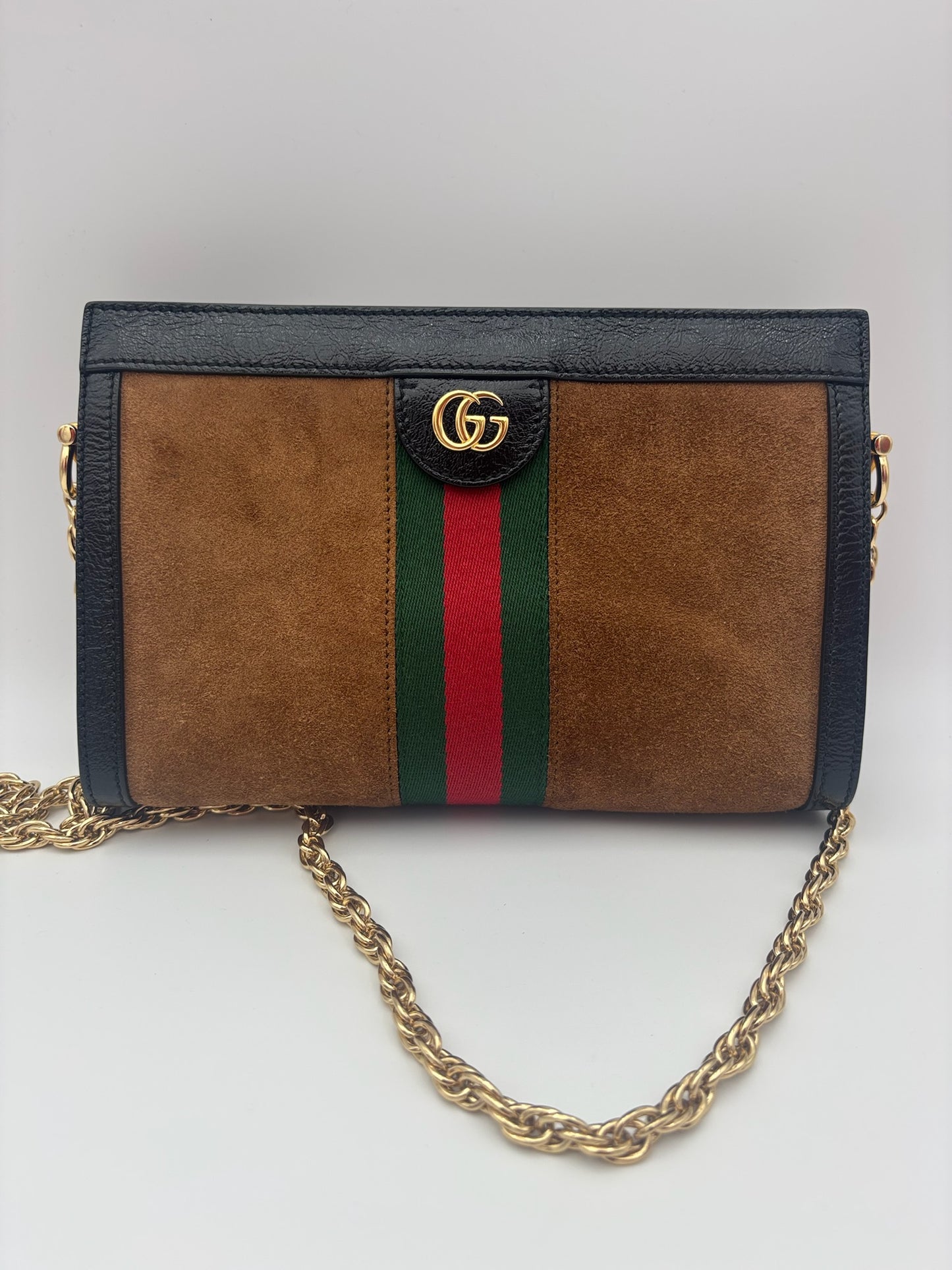 Gucci Ophidia Suede Chain Bag