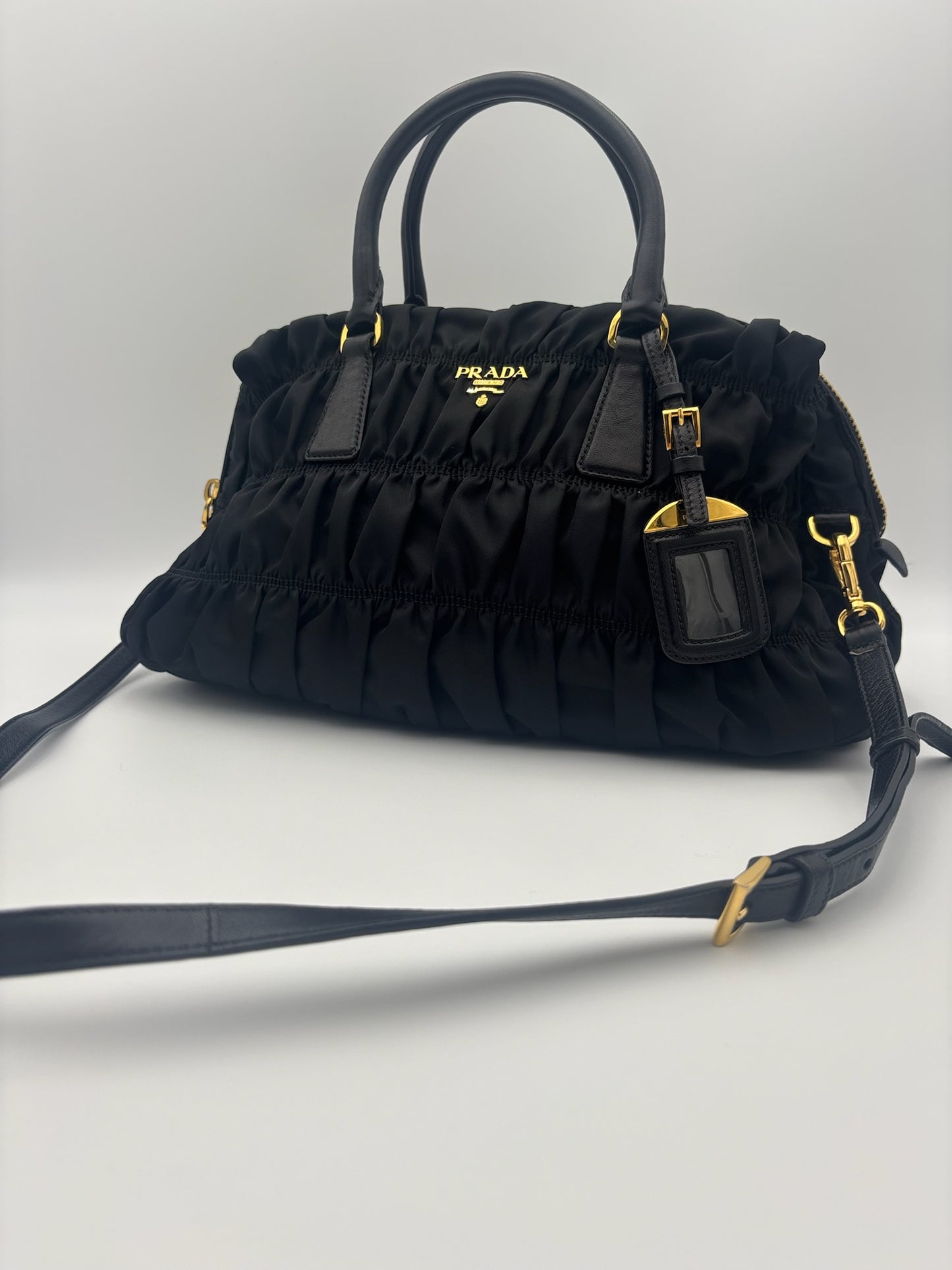 Prada Gaufre Nylon Handbag