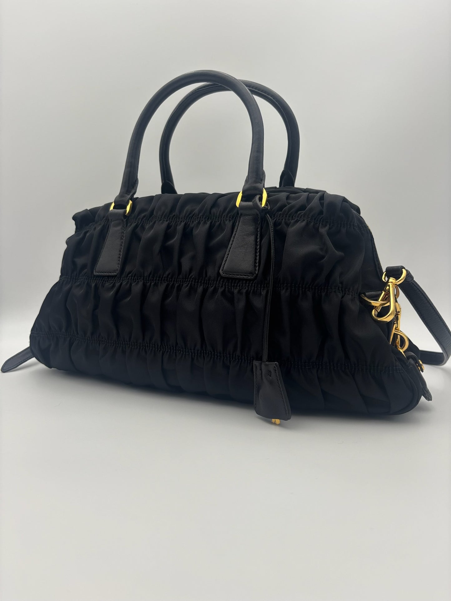 Prada Gaufre Nylon Handbag