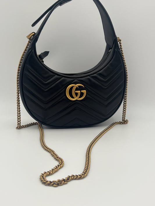 Gucci GG Marmont Half Moon Shoulder Bag