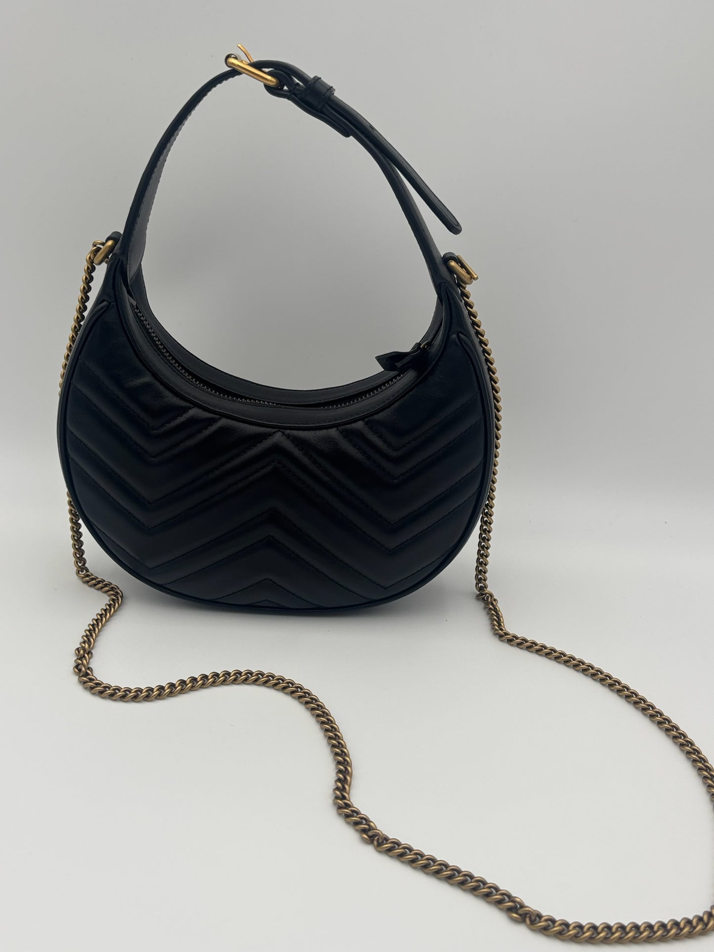 Gucci GG Marmont Half Moon Shoulder Bag