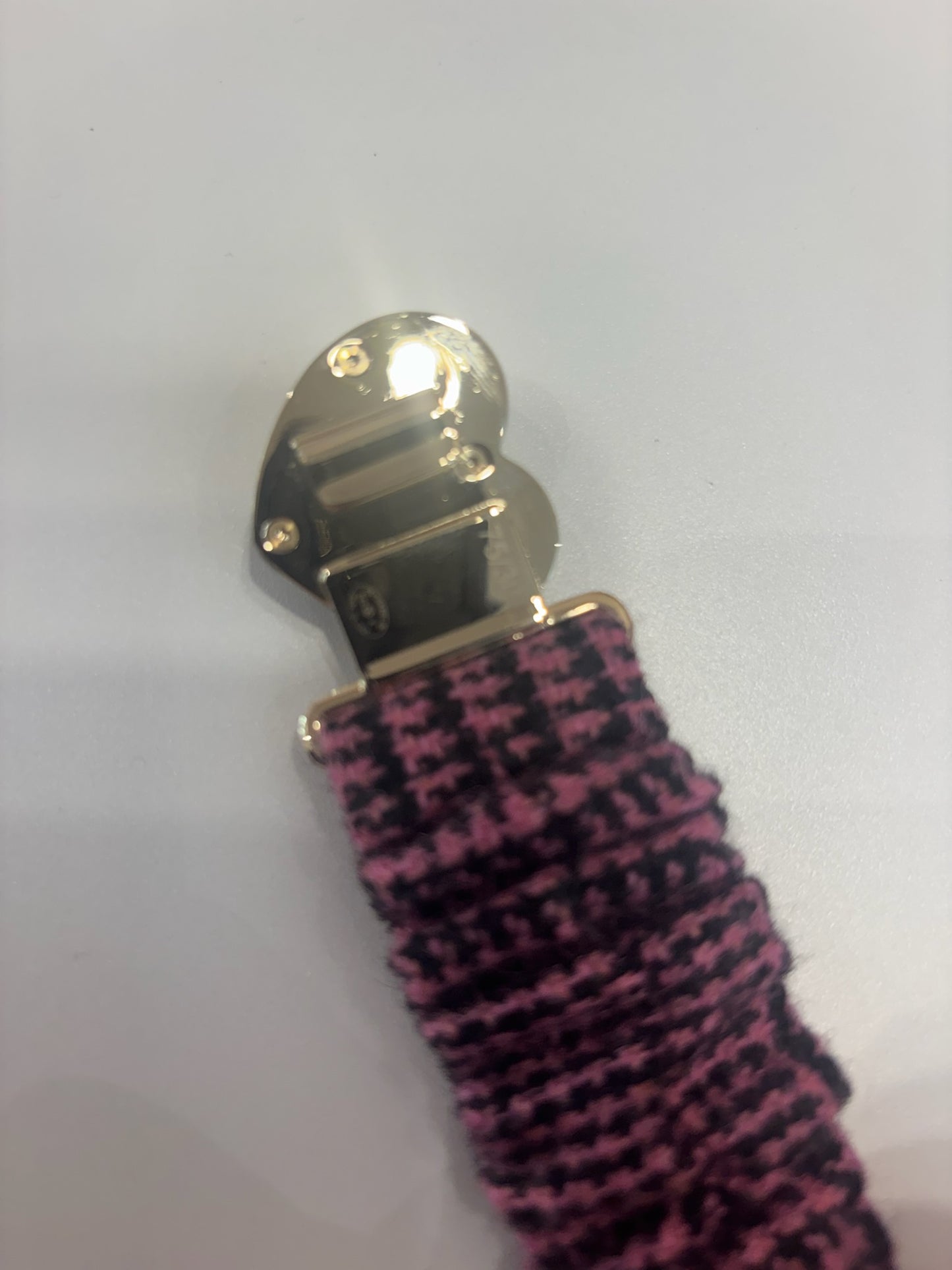 Chanel 22K Pink Tweed Heart Belt (JP)