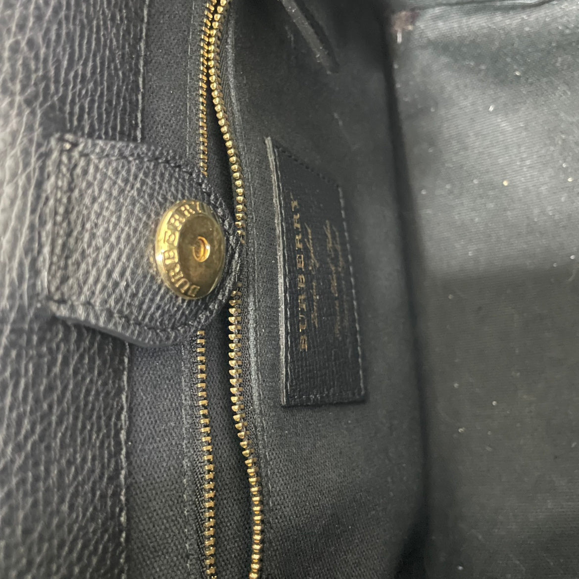 Burberry Black Leather Side House Check Banner Small Shoulder Bag 4023700