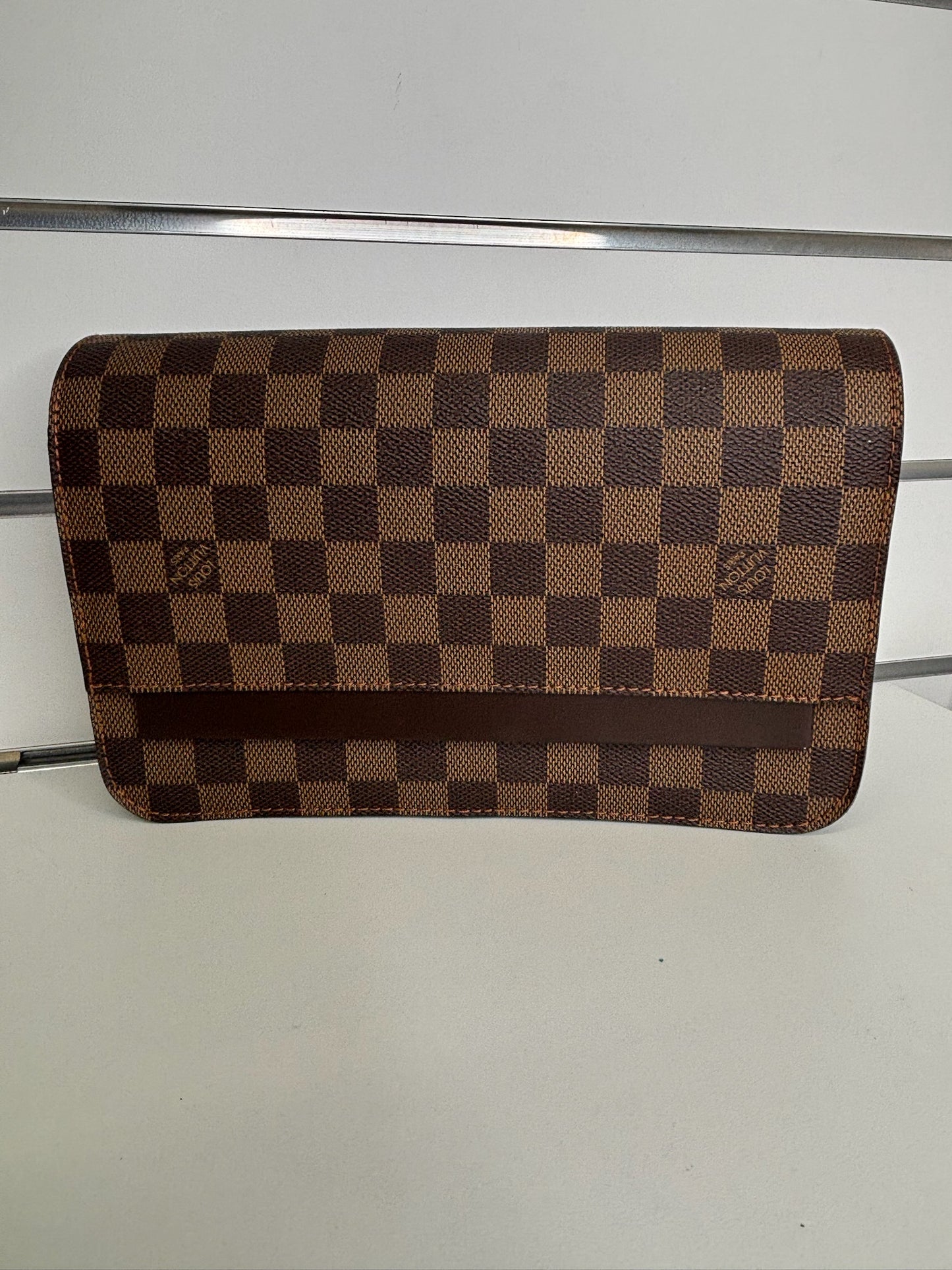 Louis Vuitton Pochette Saint Louis Clutch in Damier Ebene Canvas (JP)