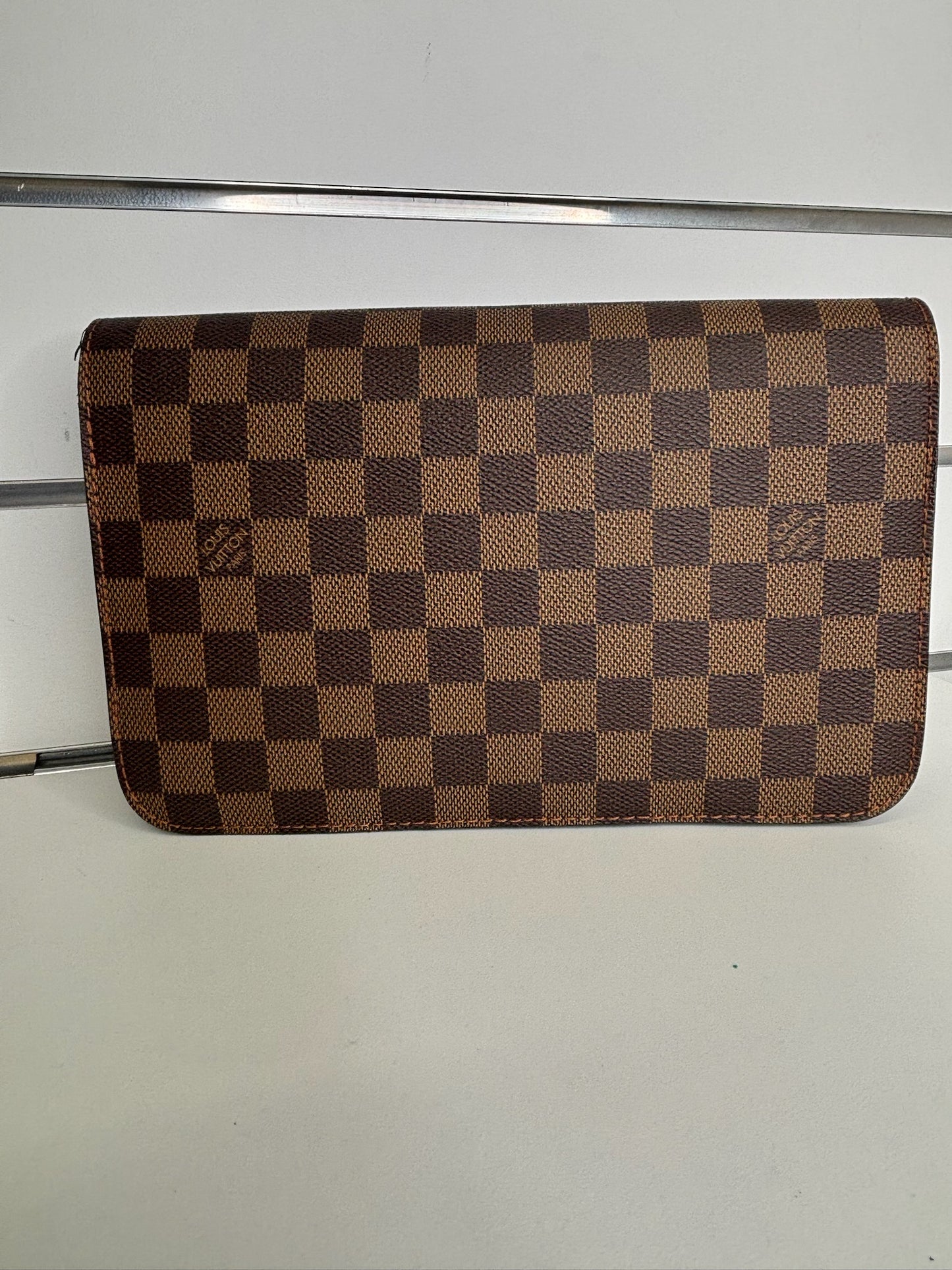 Louis Vuitton Pochette Saint Louis Clutch in Damier Ebene Canvas (JP)