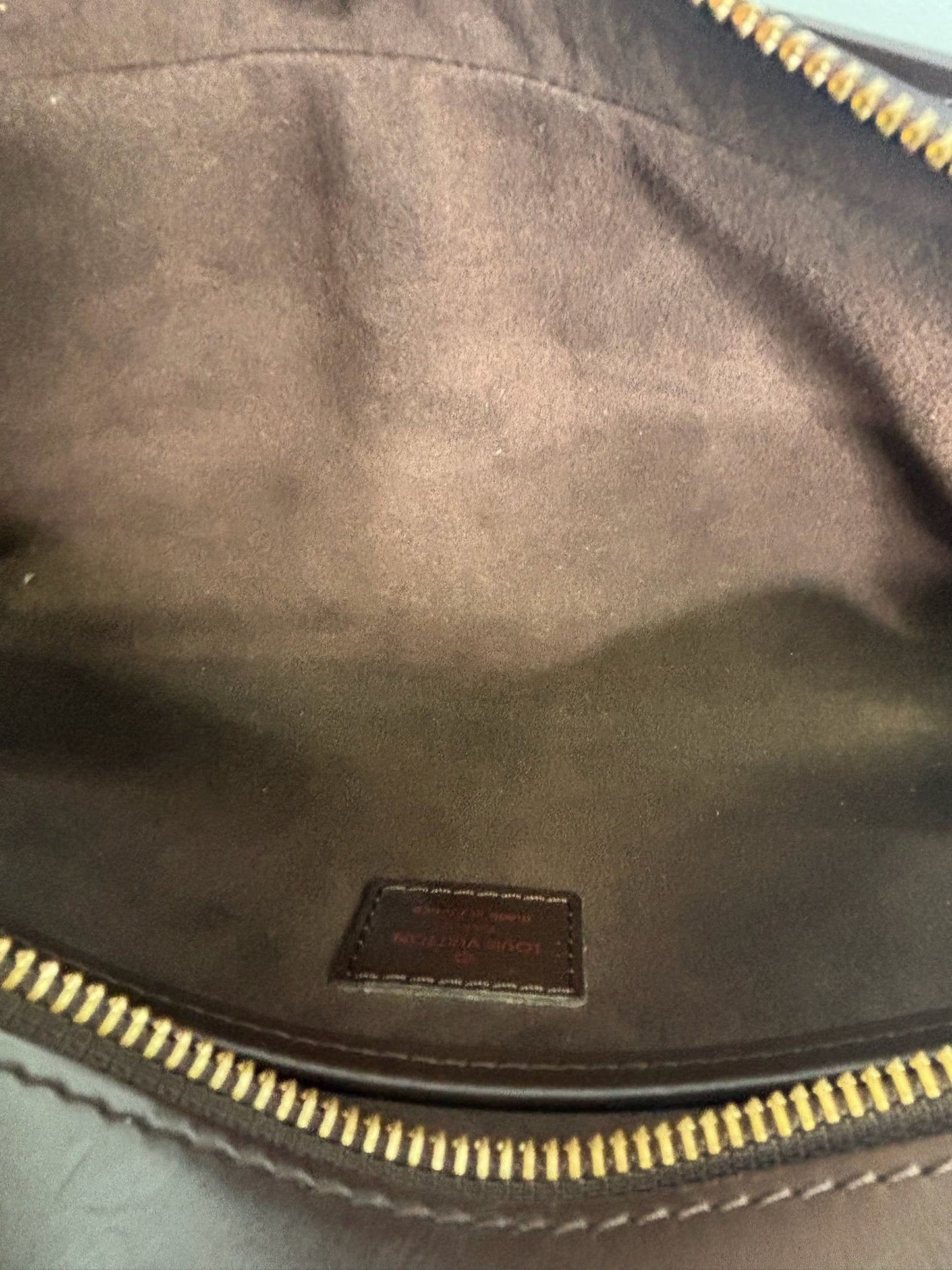 Louis Vuitton Pochette Saint Louis Clutch in Damier Ebene Canvas (JP)