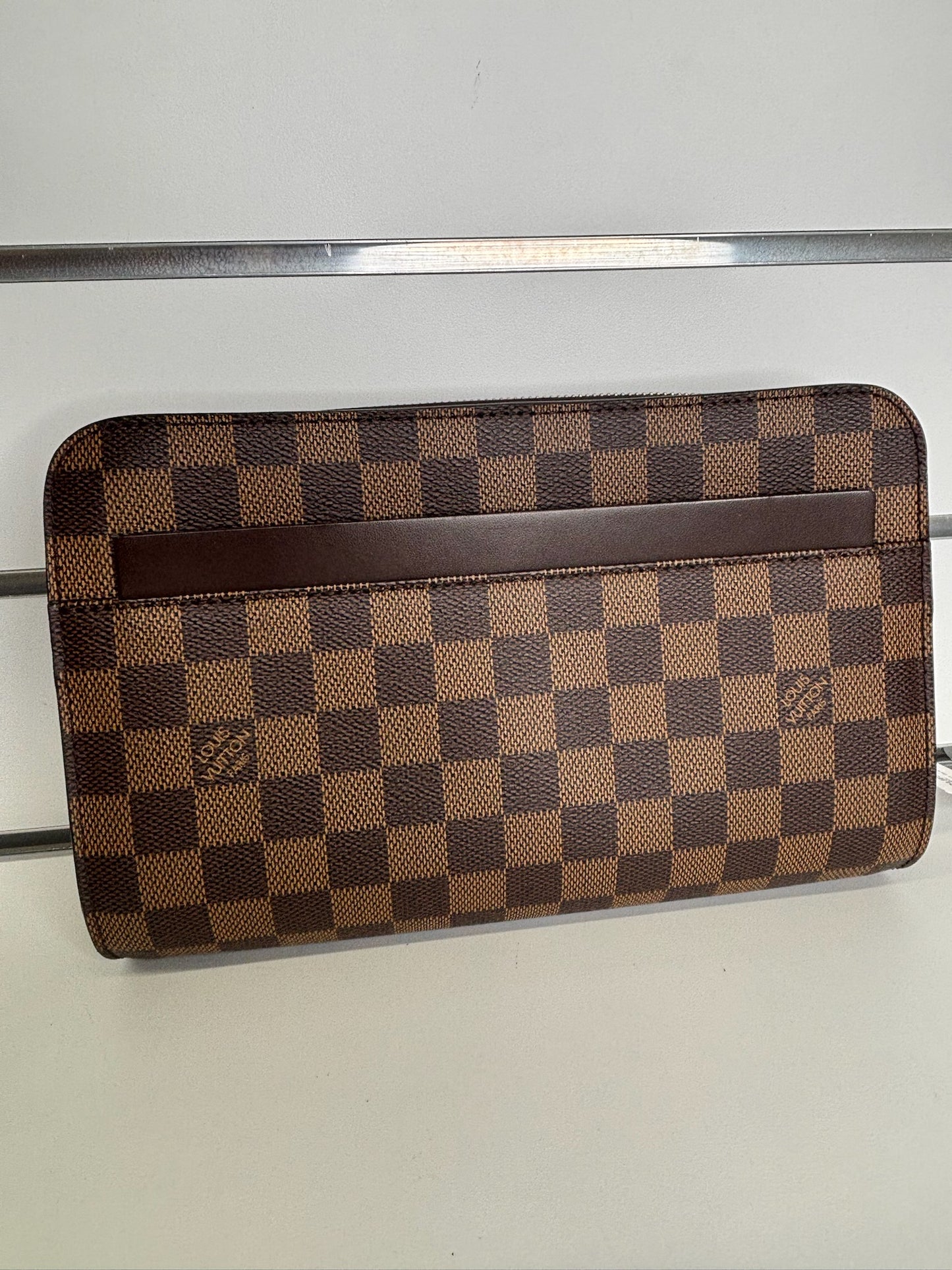 Louis Vuitton Pochette Saint Louis Clutch in Damier Ebene Canvas (FL1025) (JP)