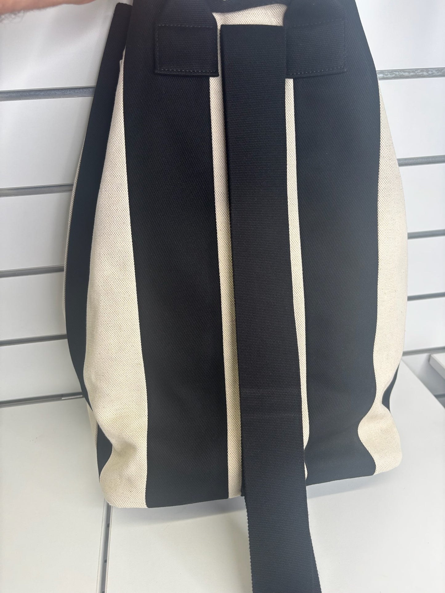 Saint Laurent Rive Gauche Striped Canvas Sling Bag (JP)
