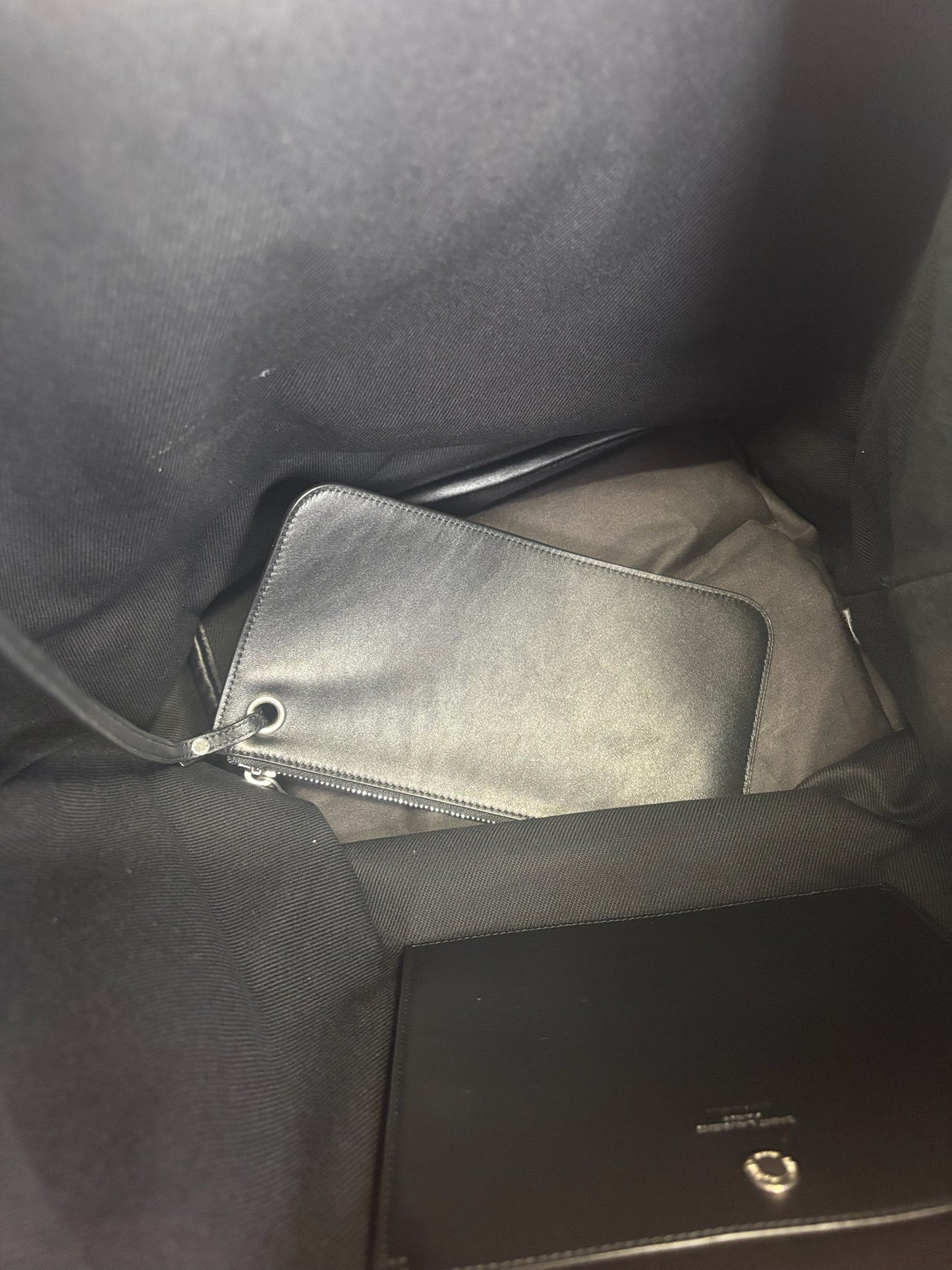 Saint Laurent Rive Gauche Striped Canvas Sling Bag (JP)