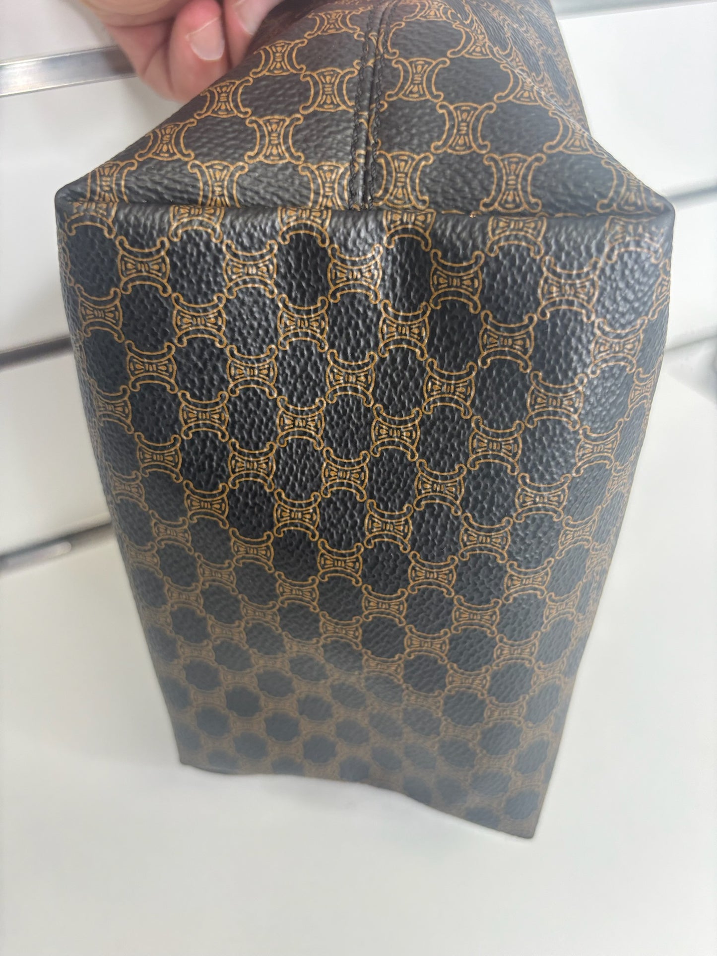 Celine Macadam PVC Coated Canvas Leather Hand Bag (JP)