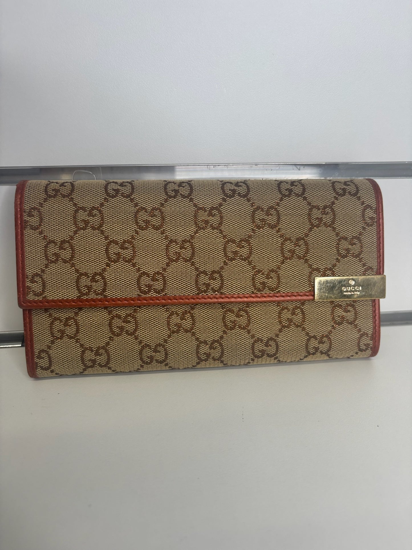 Gucci Monogram Dice Continental Flap Wallet (JP)
