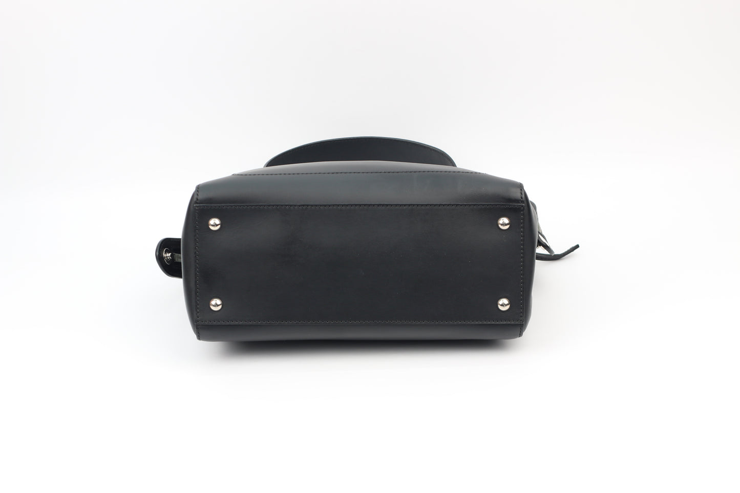Fendi Black Leather Dotcom One Shoulder Bag 8BN293 (V9618218P)