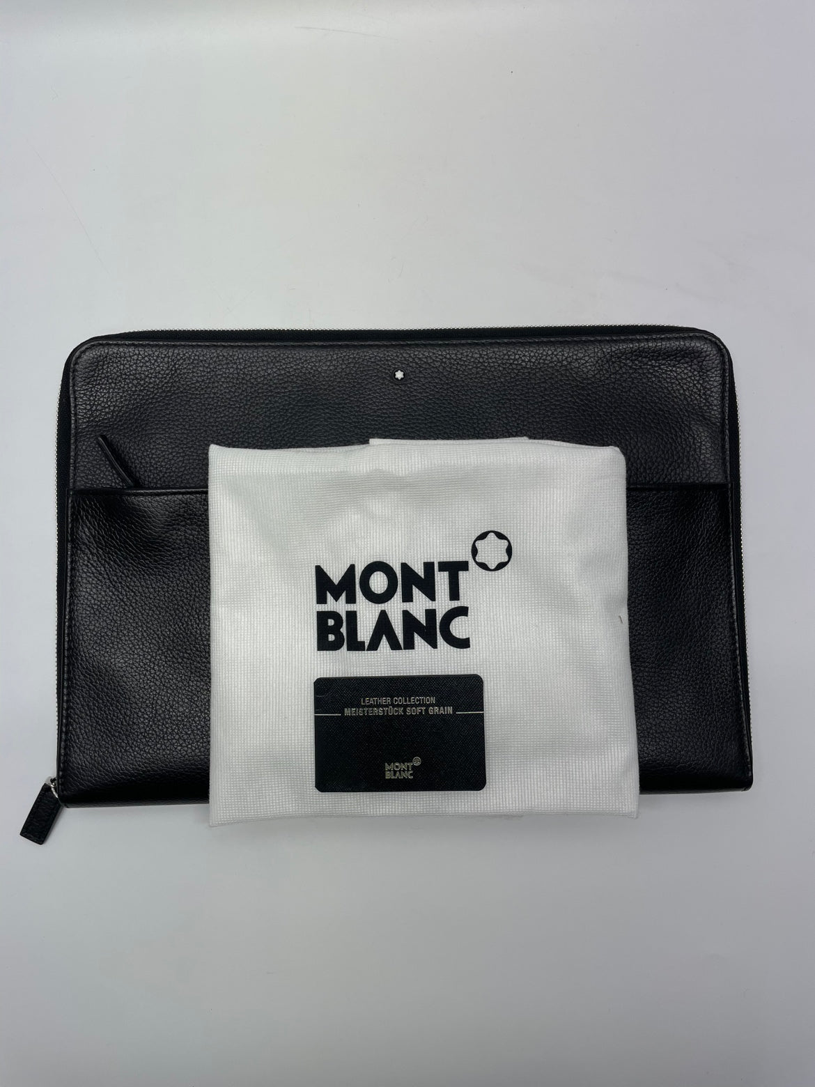 Montblanc Black Leather Meisterstück Portfolio ONE Clutch 116732 (V670224)