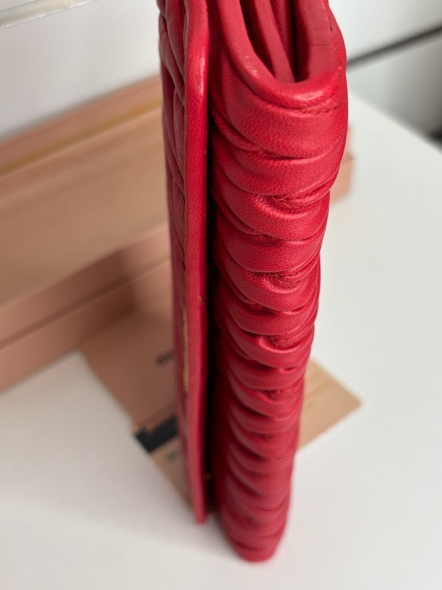 Miu Miu Matelassé Long Flap Wallet (JP)