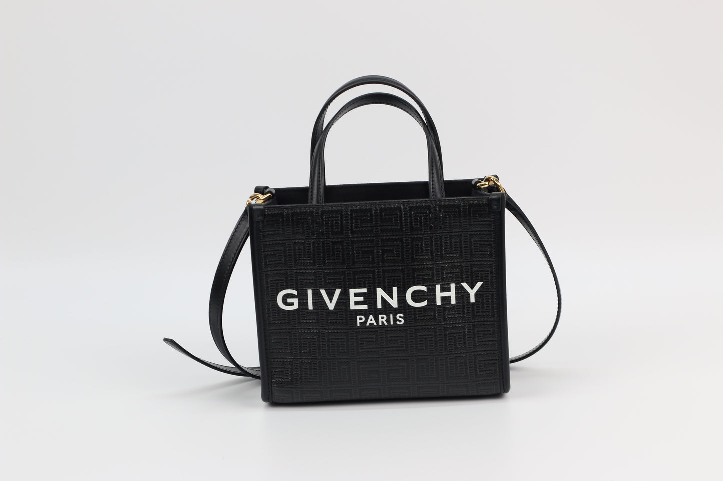 Givenchy Black PVC 4G Coated Mini Tote Bag BB50N0B1GT (B07975723P)