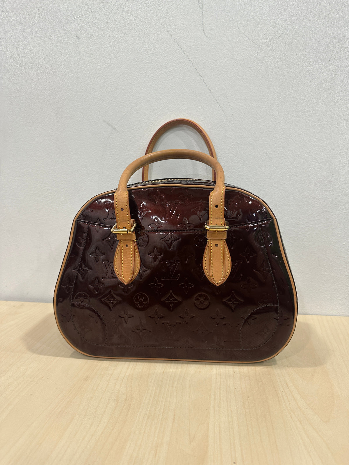 Louis Vuitton Brown PVC Monogram Vernis Amarante Summit Drive ONE Tote Bag M93516