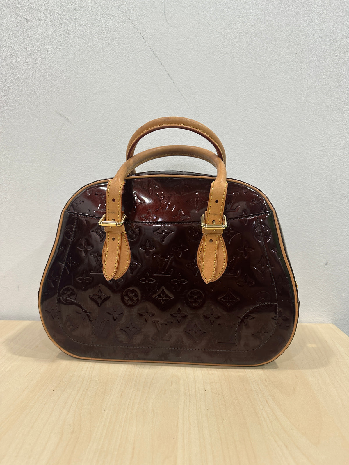 Louis Vuitton Brown PVC Monogram Vernis Amarante Summit Drive ONE Tote Bag M93516
