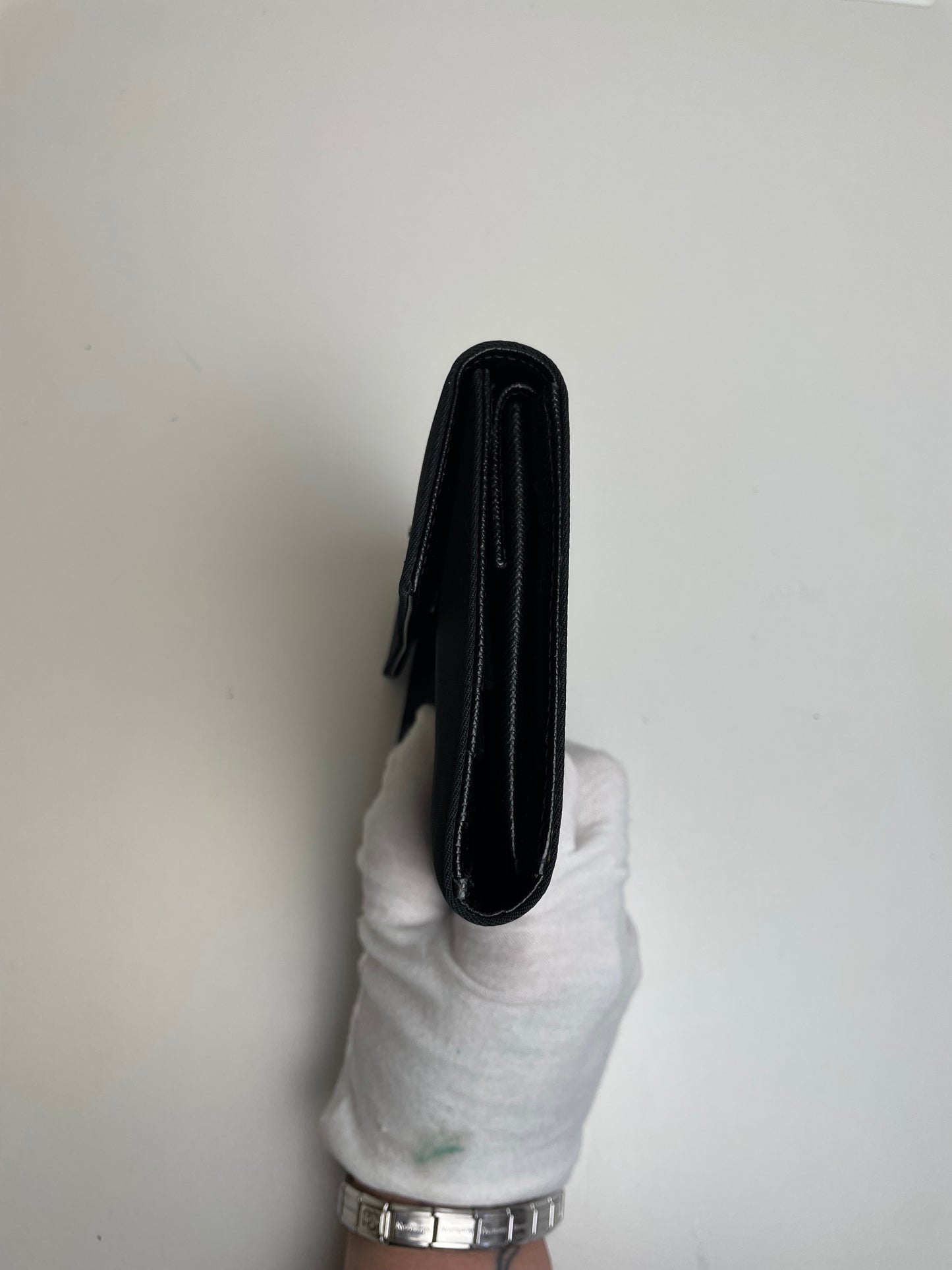 Pre-Owned Prada Nylon Trifold Wallet AJ066