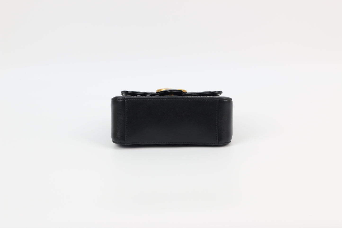 Gucci Black Leather GG Marmont Mini Top Handle Bag 547260 (B072100728P)