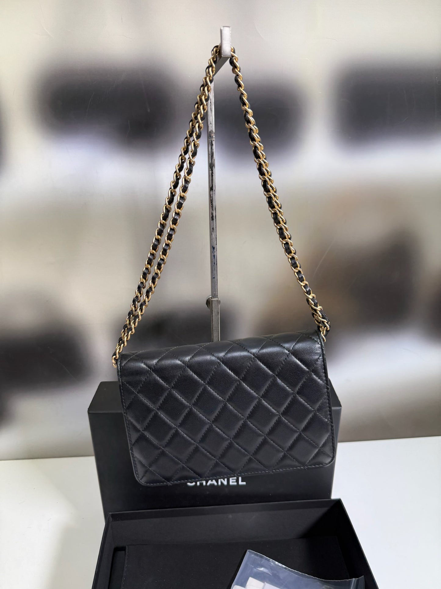 Chanel Quilted Lambskin Wallet on Chain