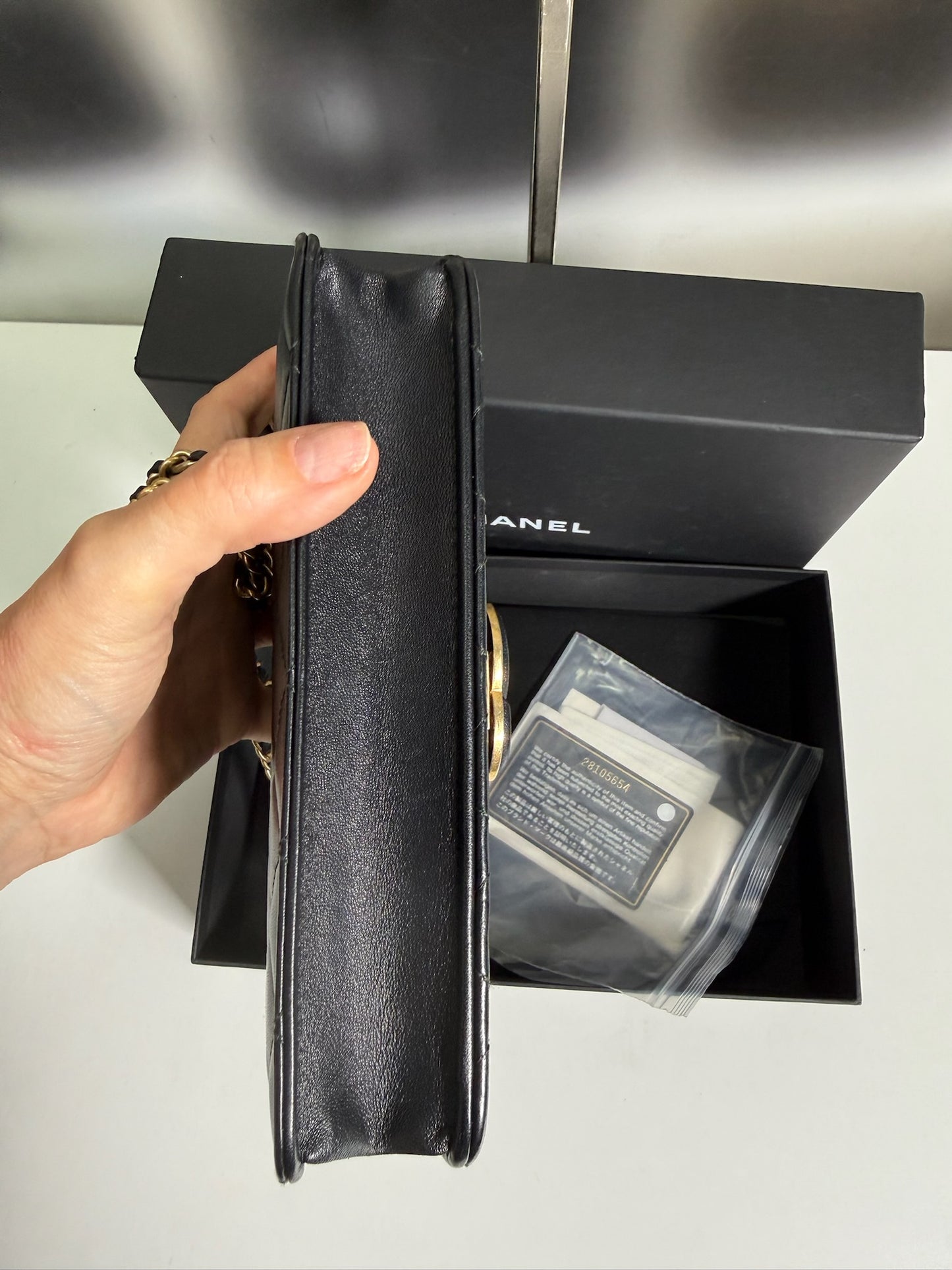 Chanel Quilted Lambskin Wallet on Chain