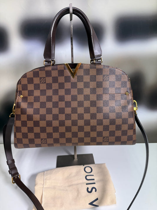 Louis Vuitton Damier Ebene Kensington Bowling Bag