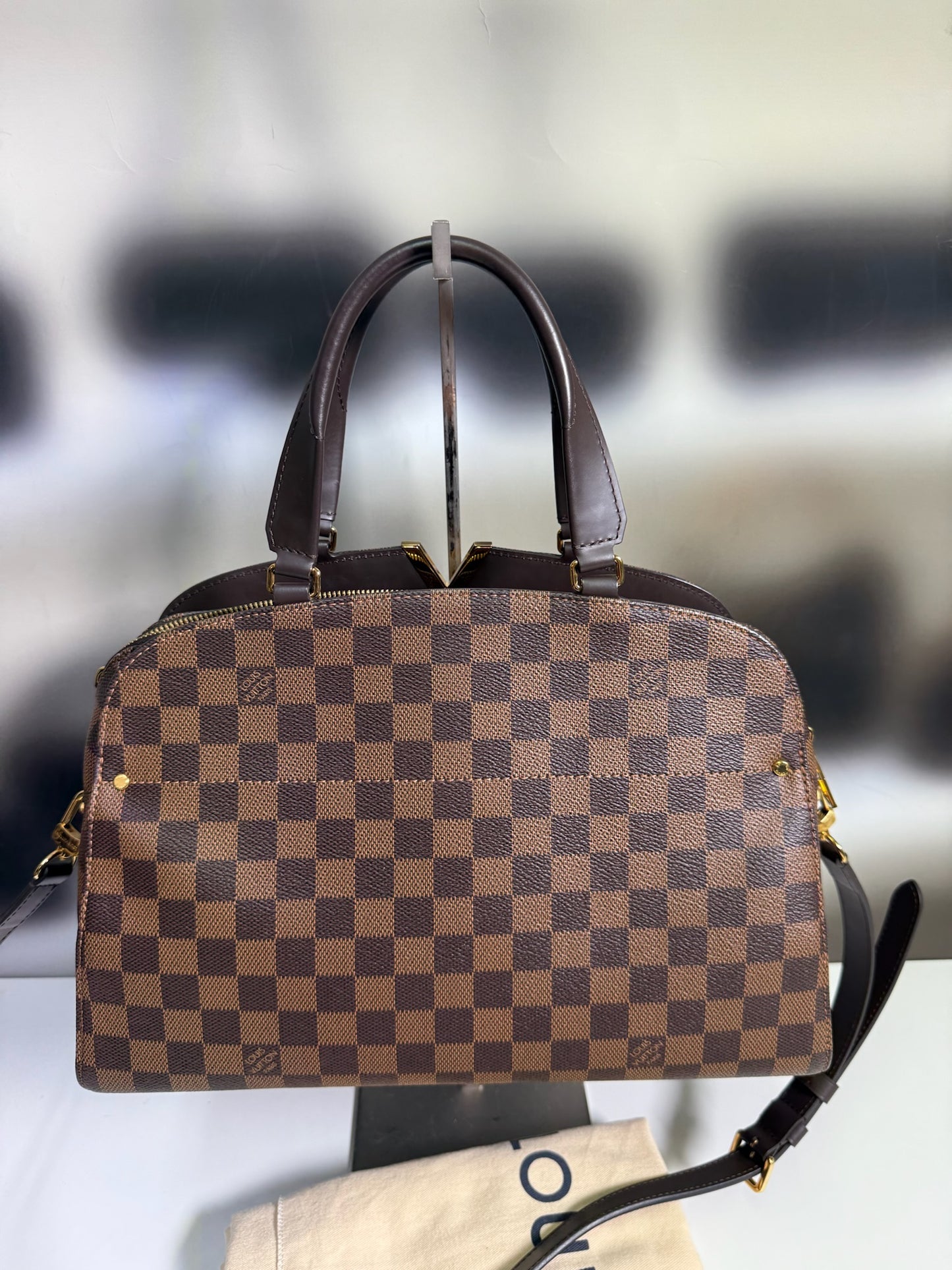 Louis Vuitton Damier Ebene Kensington Bowling Bag