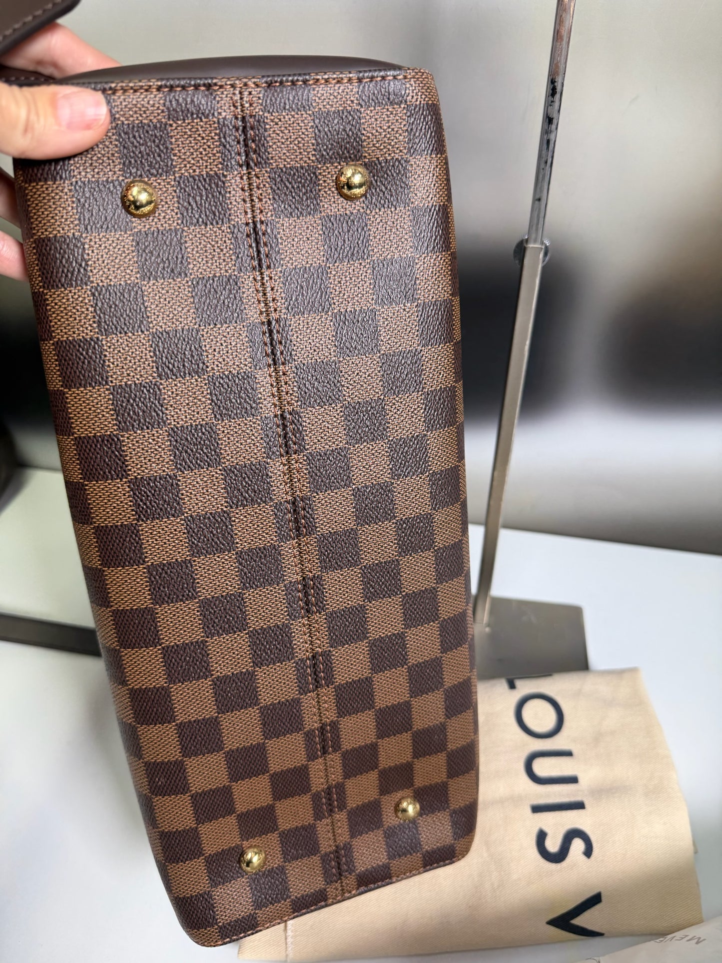 Louis Vuitton Damier Ebene Kensington Bowling Bag