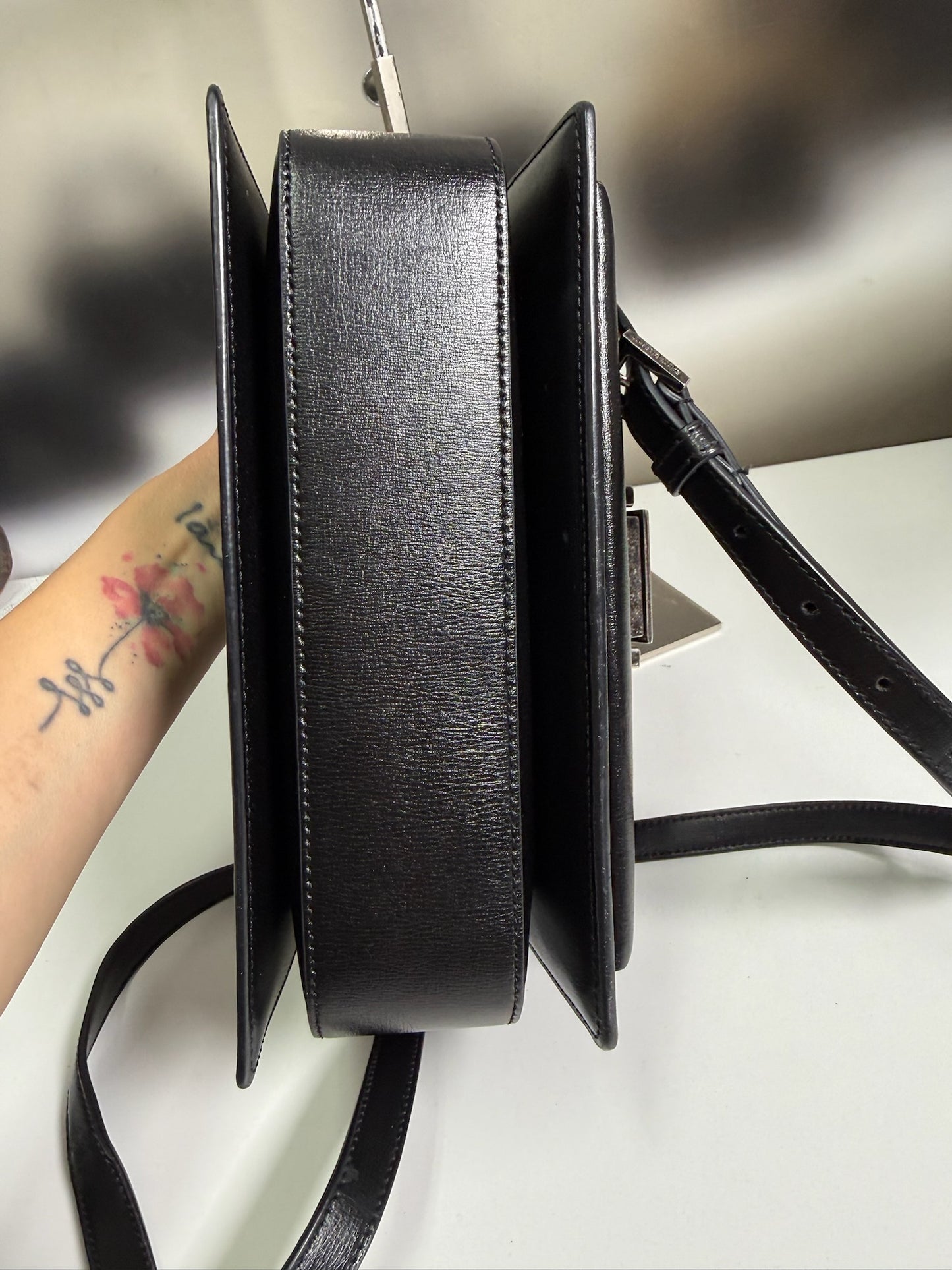 Saint Laurent Bellechasse Leather Handbag