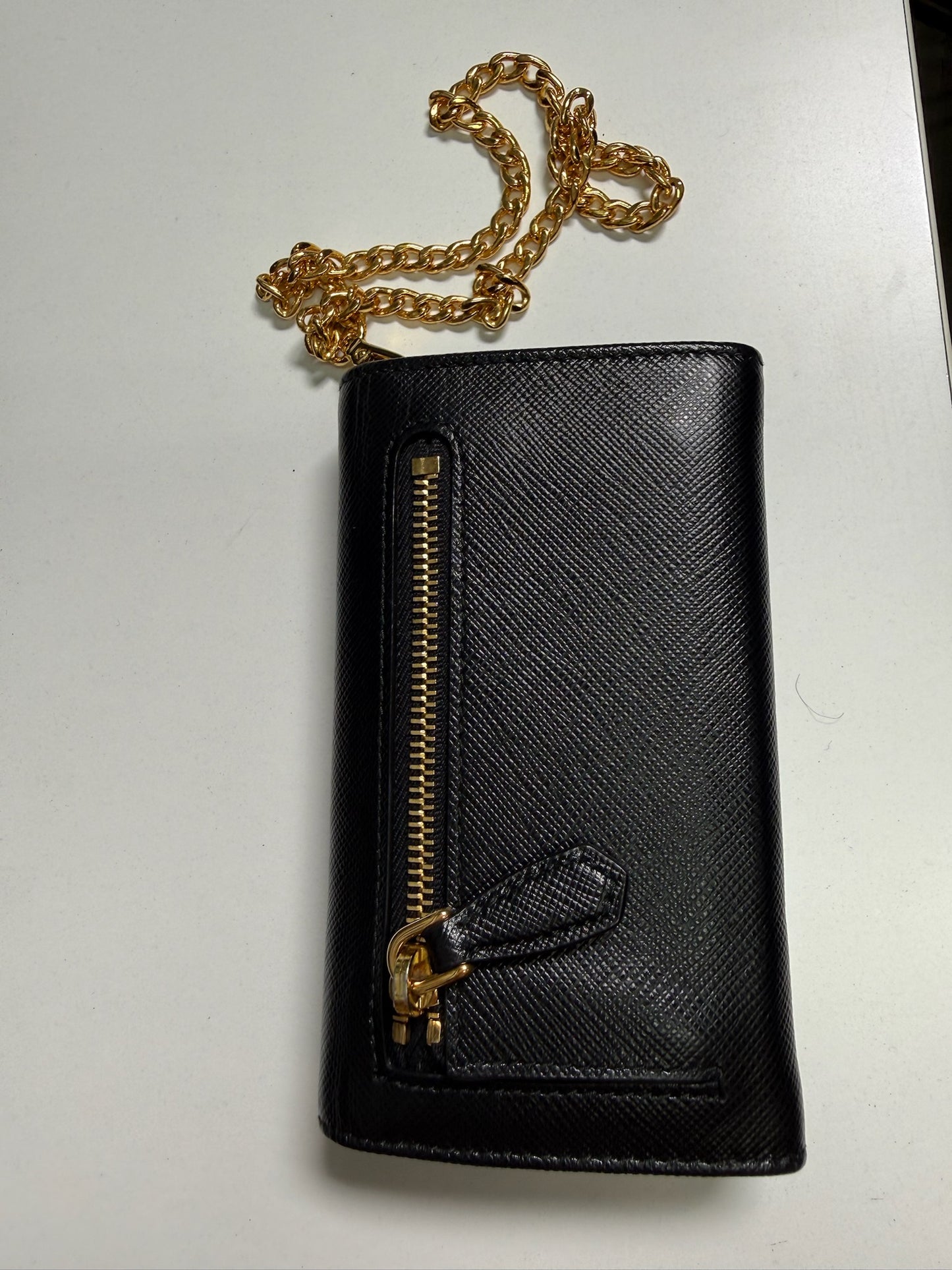 Prada Saffiano Leather Wallet on Chain