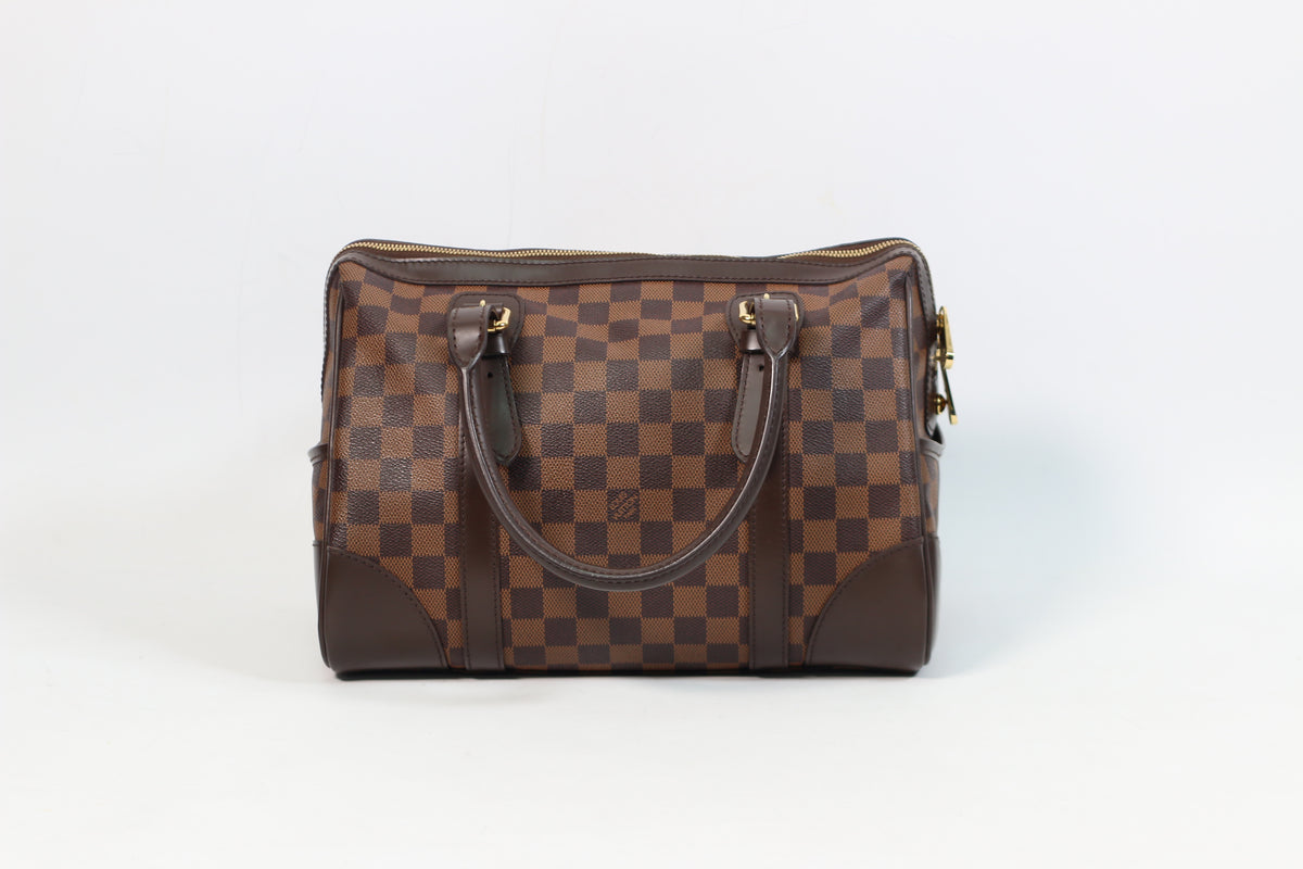 Louis Vuitton Brown PVC Damier Ebene Canvas Berkeley ONE Tote Bag N52000